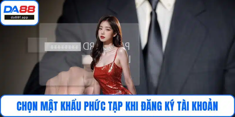 Chọn mật khẩu phức tạp khi đăng ký tài khoản