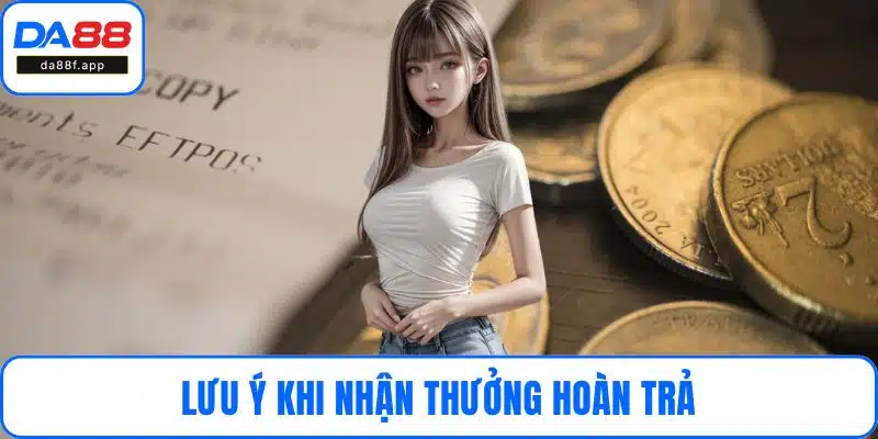Lưu ý khi nhận thưởng hoàn trả